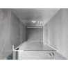Mexen Mist-H L sprchové dveře otočné levé 100 cm, transparentní, bílé - 8A5L-100-000-20-00-L