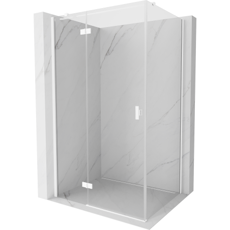 Mexen Mist-H T sprchový kout jednokřídlý levý 75 x 95 cm, transparentní, bílý - 8A5T-075-095-20-00-L