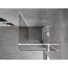 Mexen Mist-H T sprchový kout s otevíracími dveřmi pravý 100 x 100 cm, průhledný, bílý - 8A5T-100-100-20-00-P