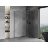 Mexen Mist-H T pravá otevírací sprchová kabina 95 x 85 cm, transparentní, kartáčovaný šedý gun - 8A5T-095-085-66-00-P