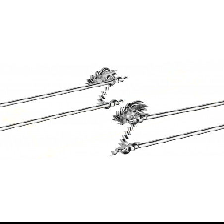 Mexen Estela dvojitý věšák na ručník, chrom - 7011525-00