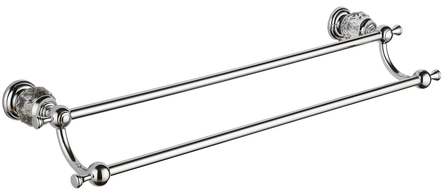 Mexen Estela dvojitý věšák na ručník, chrom - 7011525-00
