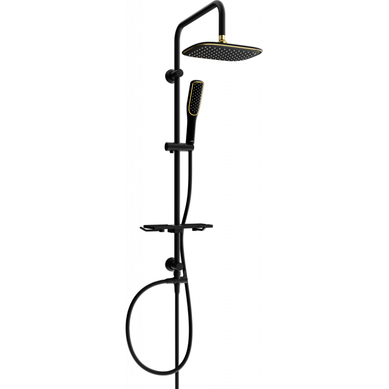 Mexen T49 sprchová souprava, černá/zlatá - 798494993-75