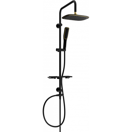 Mexen T49 sprchová souprava, černá/zlatá - 798494993-75