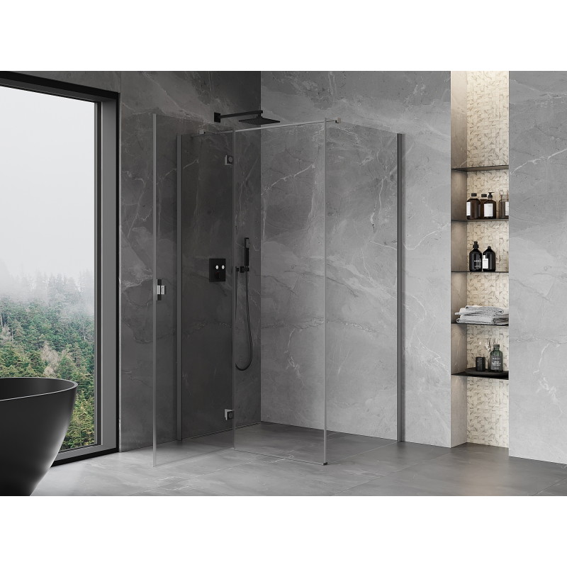 Mexen Mist-H T skleněná sprchová kabina levá 95 x 110 cm, transparentní, gun metal - 8A5T-095-110-95-00-L