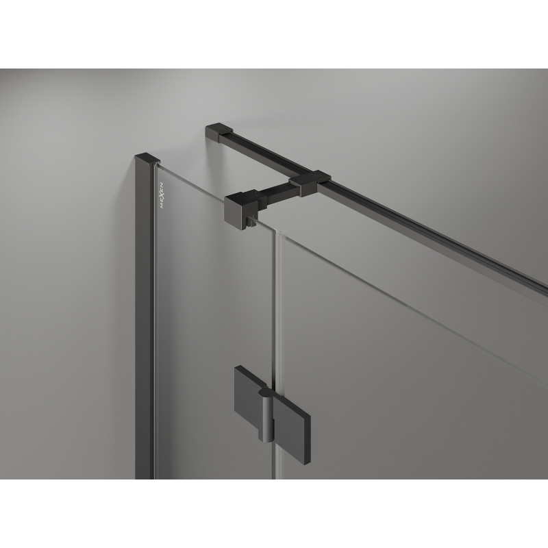 Mexen Mist-H T sprchový kout s vyklápěcími dveřmi vlevo 75 x 120 cm, transparentní, gun metal - 8A5T-075-120-95-00-L