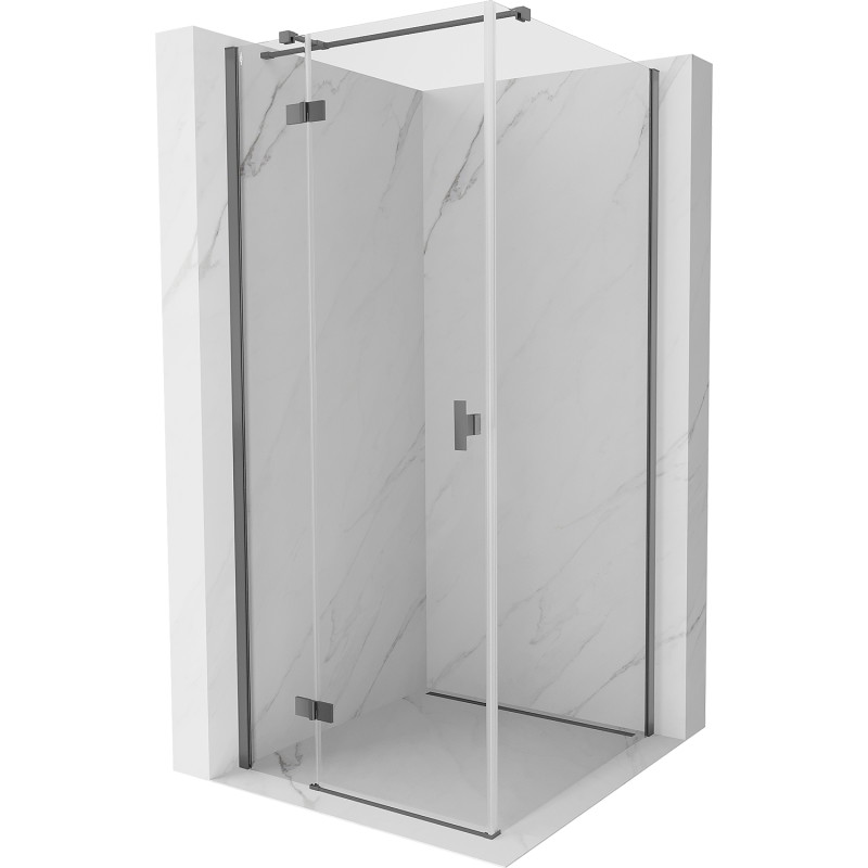 Mexen Mist-H T sprchový kout, levý, 120 x 120 cm, transparentní, gun metal - 8A5T-120-120-95-00-L