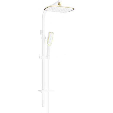 Mexen Q49 sprchový sloup, bílá/zlatá - 798494995-25