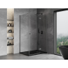 Mexen Mist-H T sprchový kout otočný pravý 105 x 75 cm, průhledný, gun metal - 8A5T-105-075-95-00-P