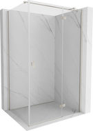 Mexen Mist-H T sprchový kout pravoúhlý 100 x 95 cm, průhledný, kartáčovaný nikl - 8A5T-100-095-97-00-P