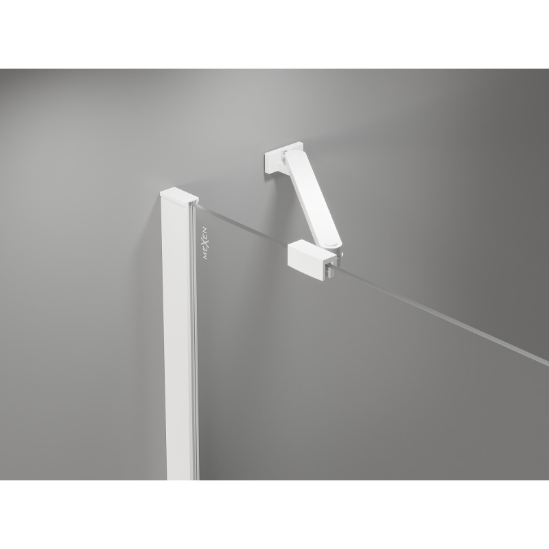 Mexen Mist-H Duo sprchový kout s pravými výklopnými dveřmi 70 x 85 cm, průhledný, bílý - 8A5-070L-085P-20-00