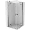 Mexen Mist-H Duo sprchový kout otevřený 120 x 120 cm, průhledný, kartáčovaná šedá zbraň - 8A5-120L-120P-66-00