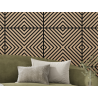 Mexen Linea 01 akustický stěnový panel 60 x 60 cm (4ks), plst 9 mm, technická dýha, Bělený Dub - S110-60607-01-040