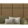 Mexen Linea 01 akustický nástěnný panel 60 x 60 cm (4ks), plsť 9 mm, technická dýha, Dub Classic - S110-60607-01-041