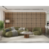 Mexen Linea 02 akustický nástěnný panel 60 x 60 cm (4ks), plsť 9 mm, technická dýha, Bělený Dub - S110-60607-02-040