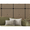 Mexen Linea 02 akustický nástěnný panel 60 x 60 cm (4ks), plsť 9 mm, technická dýha, Bělený Dub - S110-60607-02-040