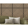Mexen Linea 03 akustický nástěnný panel 60 x 60 cm (4ks), plst 9 mm, technická dýha, Bělený Dub - S110-60607-03-040
