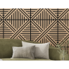 Mexen Linea 05 akustický stěnový panel 60 x 60 cm (4 ks), plsť 9 mm, technická dýha, Bělený Dub - S110-60607-05-040