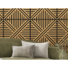 Mexen Linea 05 akustický stěnový panel 60 x 60 cm (4ks), plsť 9 mm, technická dýha, Dub Classic - S110-60607-05-041
