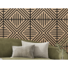 Mexen Linea 06 akustický nástěnný panel 60 x 60 cm (4ks), plsť 9 mm, technická dýha, bělený dub - S110-60607-06-040