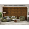 Mexen Linea 06 akustický nástěnný panel 60 x 60 cm (4ks), plsť 9 mm, technická dýha, Přírodní Dub - S110-60607-06-042
