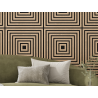 Mexen Linea 13 akustický nástěnný panel 60 x 60 cm (4 ks), plsť 9 mm, technická dýha, Bělený Dub - S110-60607-13-040