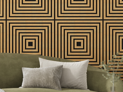 Mexen Linea 13 akustický stěnový panel 60 x 60 cm (4 ks), plsť 9 mm, technická dýha, Dub Classic - S110-60607-13-041