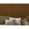 Mexen Linea 13 akustický nástěnný panel 60 x 60 cm (4 ks), plsť 9 mm, technická dýha, Přírodní Dub - S110-60607-13-042