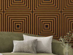 Mexen Linea 13 akustický nástěnný panel 60 x 60 cm (4 ks), plsť 9 mm, technická dýha, Přírodní Dub - S110-60607-13-042