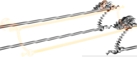 Mexen Estela dvojitý věšák na ručníky, růžové zlato - 7011525-60