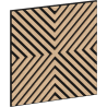 Mexen Linea 01 akustický stěnový panel 60 x 60 cm (4ks), plst 9 mm, technická dýha, Bělený Dub - S110-60607-01-040