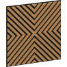 Mexen Linea 01 akustický nástěnný panel 60 x 60 cm (4ks), plsť 9 mm, technická dýha, Dub Classic - S110-60607-01-041