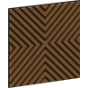 Mexen Linea 01 akustický nástěnný panel 60 x 60 cm (4ks), plsť 9 mm, technická dýha, Dub Přírodní - S110-60607-01-042