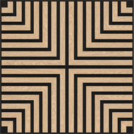 Mexen Linea 02 akustický nástěnný panel 60 x 60 cm (4ks), plsť 9 mm, technická dýha, Bělený Dub - S110-60607-02-040