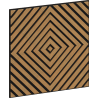 Mexen Linea 03 akustický nástěnný panel 60 x 60 cm (4 ks), plsť 9 mm, technická dýha, Dub Classic - S110-60607-03-041