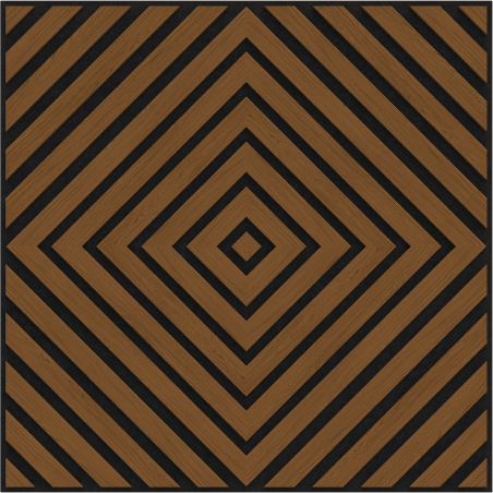 Mexen Linea 03 akustický nástěnný panel 60 x 60 cm (4ks), plst 9 mm, technická dýha, Přírodní dub - S110-60607-03-042