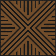Mexen Linea 05 akustický nástěnný panel 60 x 60 cm (4 ks), plsť 9 mm, technická dýha, Přírodní Dub - S110-60607-05-042