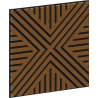 Mexen Linea 05 akustický nástěnný panel 60 x 60 cm (4 ks), plsť 9 mm, technická dýha, Přírodní Dub - S110-60607-05-042