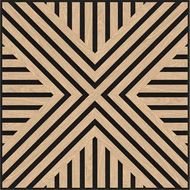 Mexen Linea 06 akustický nástěnný panel 60 x 60 cm (4ks), plsť 9 mm, technická dýha, bělený dub - S110-60607-06-040