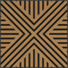 Mexen Linea 06 akustický nástěnný panel 60 x 60 cm (4 ks), plsť 9 mm, technická dýha, Dub Classic - S110-60607-06-041