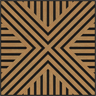 Mexen Linea 06 akustický nástěnný panel 60 x 60 cm (4 ks), plsť 9 mm, technická dýha, Dub Classic - S110-60607-06-041