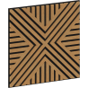 Mexen Linea 06 akustický nástěnný panel 60 x 60 cm (4 ks), plsť 9 mm, technická dýha, Dub Classic - S110-60607-06-041