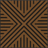 Mexen Linea 06 akustický nástěnný panel 60 x 60 cm (4ks), plsť 9 mm, technická dýha, Přírodní Dub - S110-60607-06-042