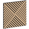 Mexen Linea 08 akustický nástěnný panel 60 x 60 cm (4 ks), plsť 9 mm, technická dýha, bělený dub - S110-60607-08-040