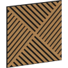 Mexen Linea 08 akustický nástěnný panel 60 x 60 cm (4ks), plsť 9 mm, technická dýha, Dub Classic - S110-60607-08-041