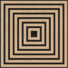Mexen Linea 13 akustický nástěnný panel 60 x 60 cm (4 ks), plsť 9 mm, technická dýha, Bělený Dub - S110-60607-13-040
