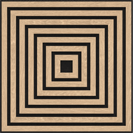 Mexen Linea 13 akustický nástěnný panel 60 x 60 cm (4 ks), plsť 9 mm, technická dýha, Bělený Dub - S110-60607-13-040