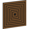 Mexen Linea 13 akustický nástěnný panel 60 x 60 cm (4 ks), plsť 9 mm, technická dýha, Přírodní Dub - S110-60607-13-042