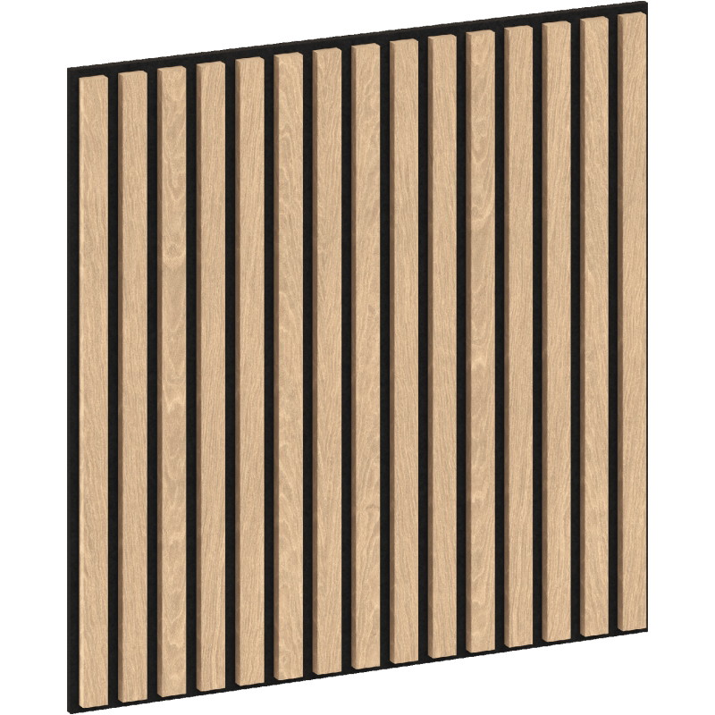 Mexen Linea 15 akustický nástěnný panel 60 x 60 cm (4 ks), plsť 9 mm, technická dýha, Bělený Dub - S110-60607-15-040