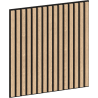 Mexen Linea 15 akustický nástěnný panel 60 x 60 cm (4 ks), plsť 9 mm, technická dýha, Bělený Dub - S110-60607-15-040